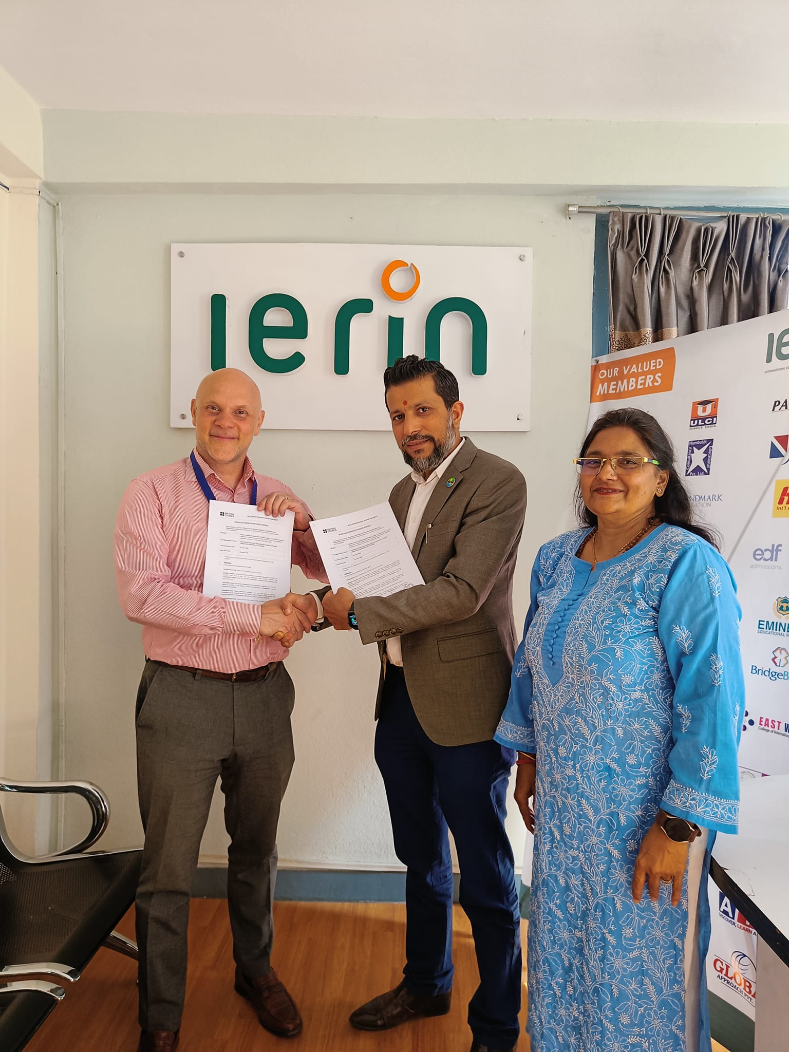 Ierin-Partnership Renewal with British Council